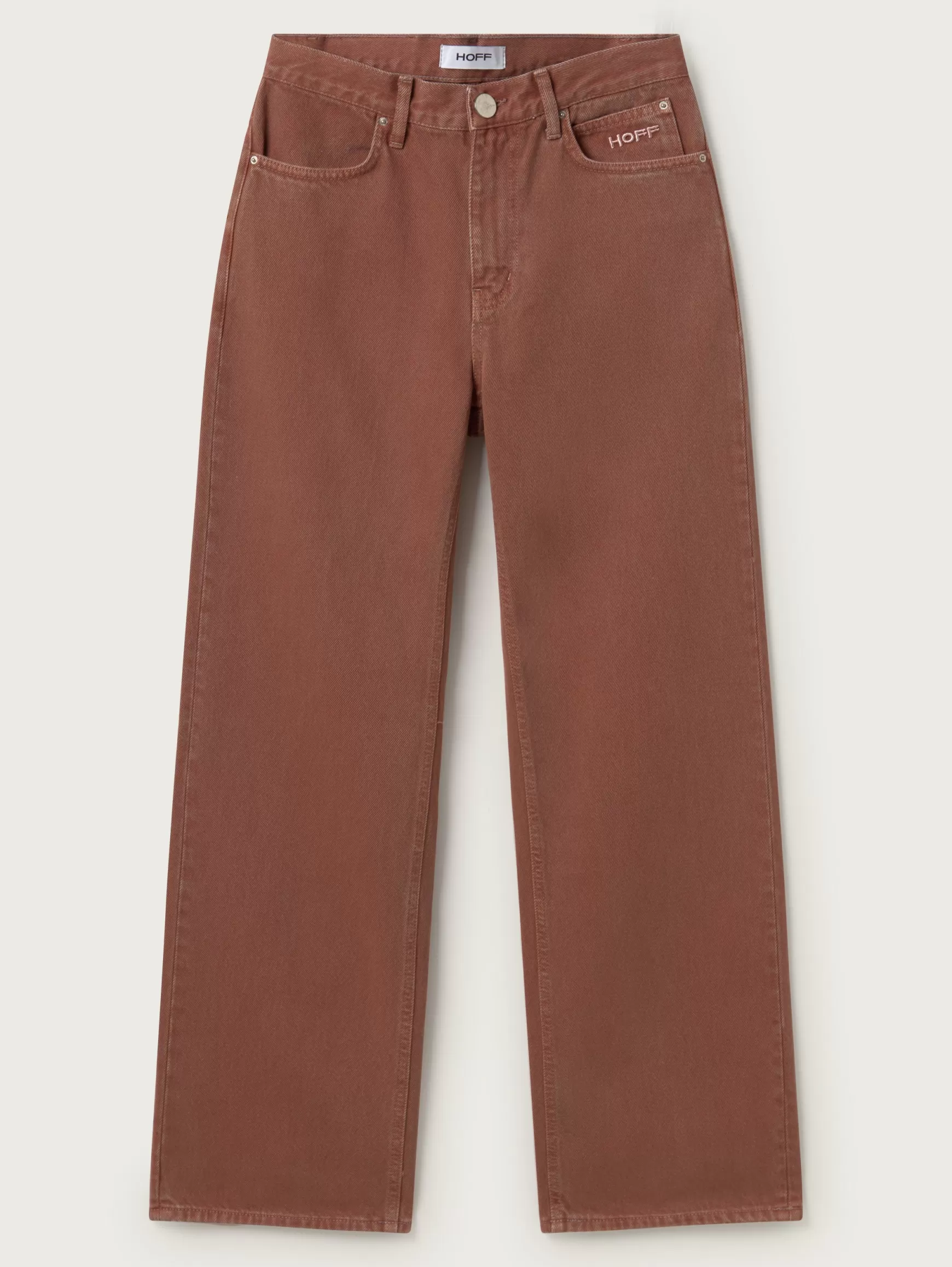 Pantalones-HOFF DENIM TERRACOTA